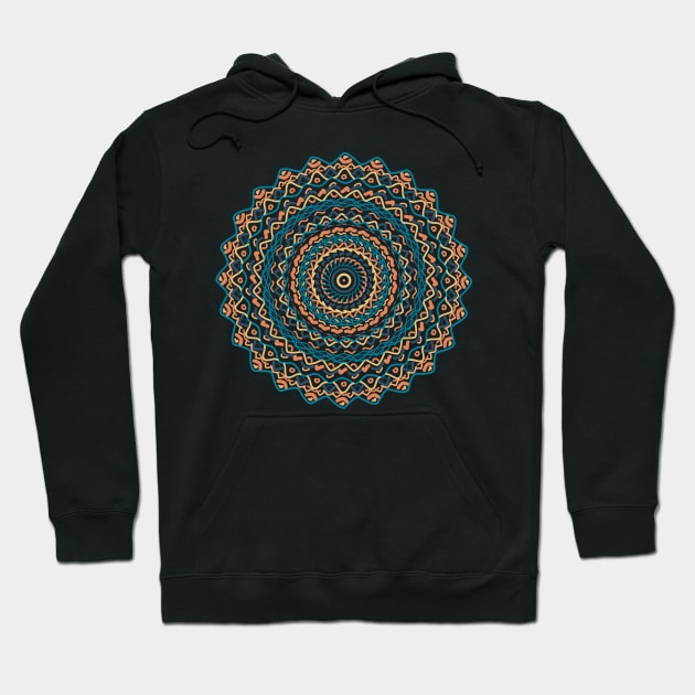 Mandala Sand and Mare Hoodie by With Own Style